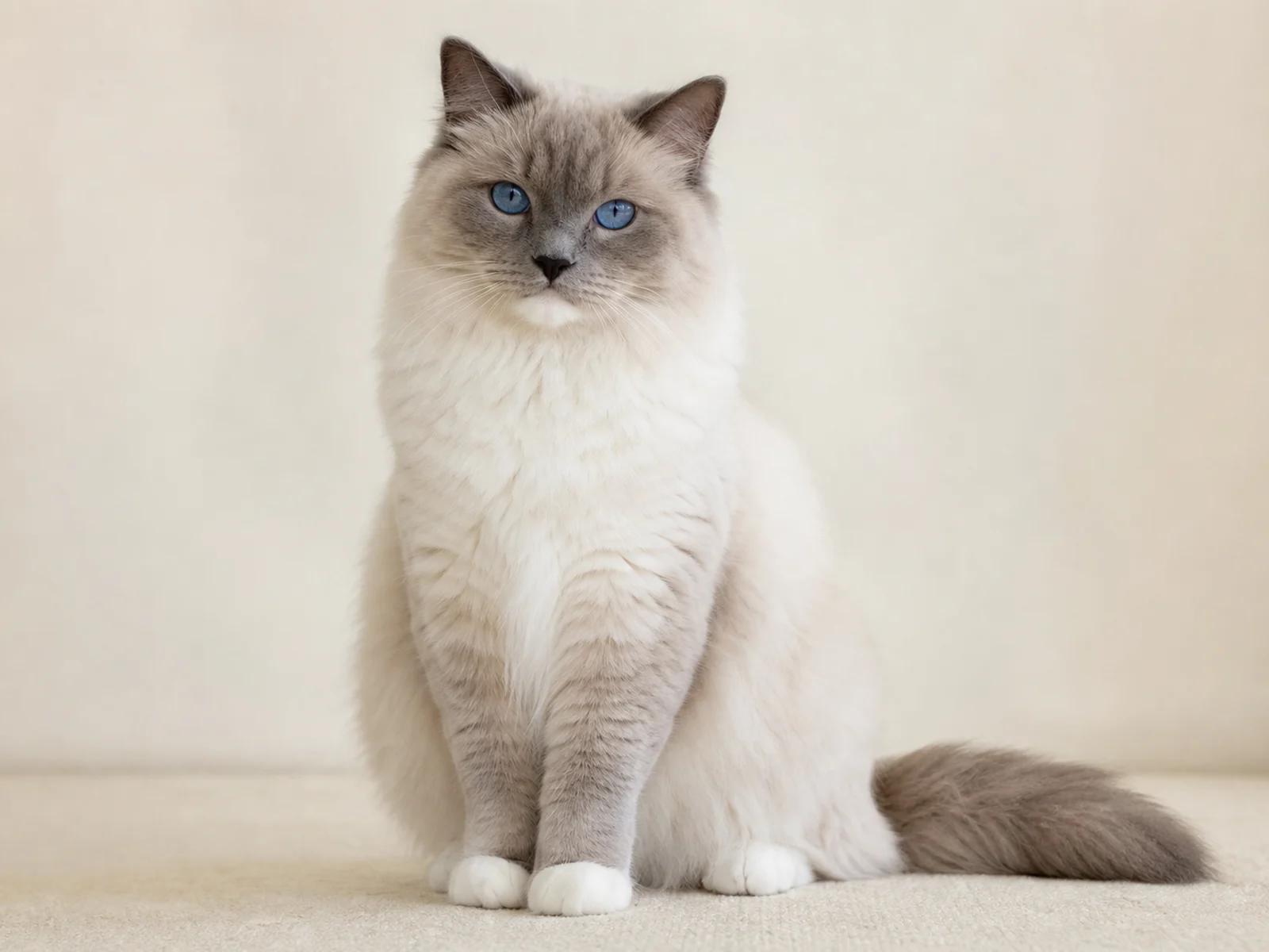 Blue Mitted Ragdoll